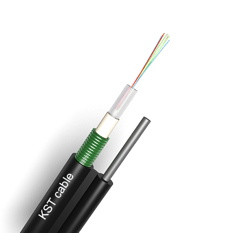 Single Mode Fig-8 Armored Fiber Optic Cable Steel Wire Supported GYXTC8S