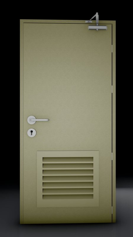 SAGA Hollow Door with Louver Panel Type 1