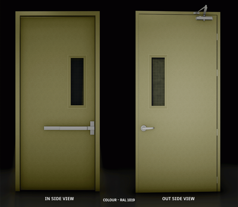 SAGA Single Sash Fire Door Type 1