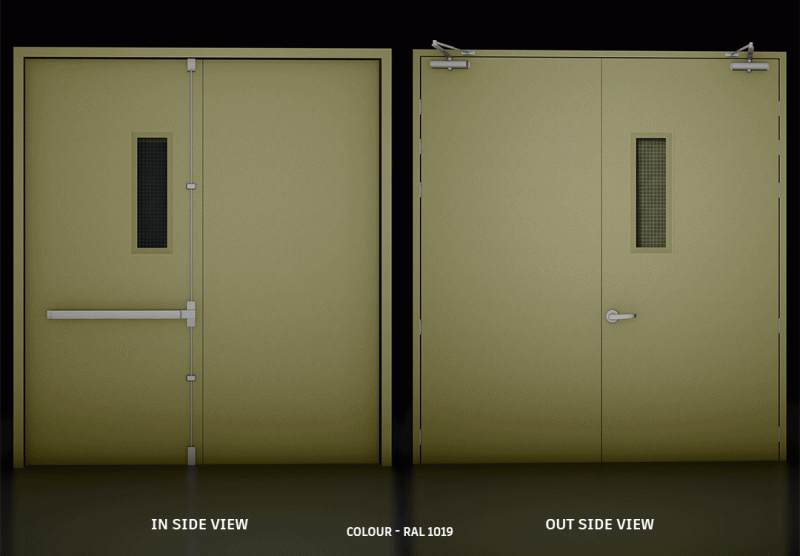 SAGA Double Sash Fire Door Type 1