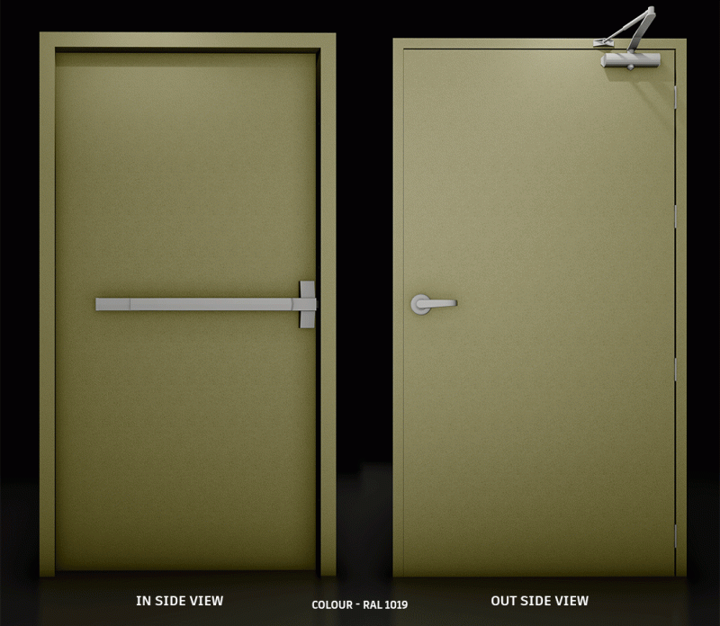 SAGA Single Sash Fire Door Type 2