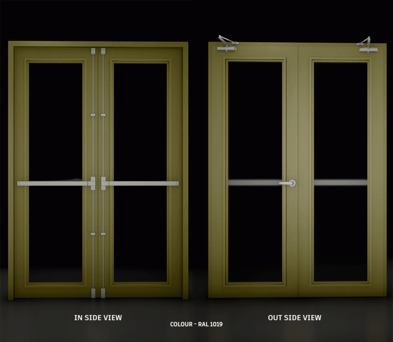 SAGA Fire Rated Glass Door Type 1